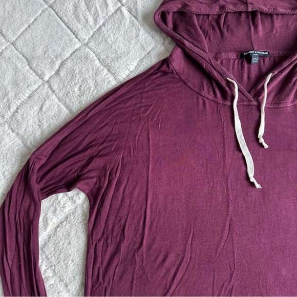 Brandy Melville | Maroon Layla Hoodie | Size One Size - Picture 3 of 11